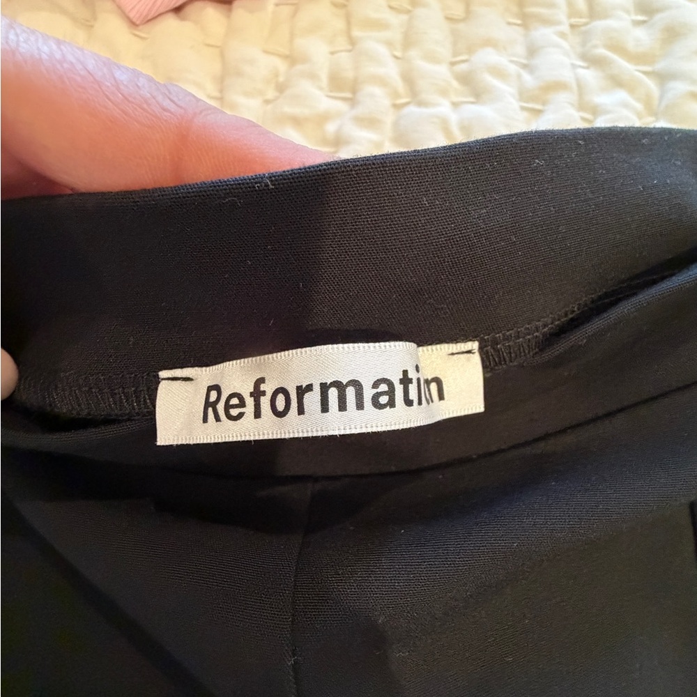 Black Front Split Pants - image 3